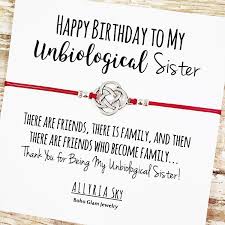Having a sister is one of the best things you can have. Happy Birthday Unbiological Sister Friendship Bracelet Best Etsy In 2021 Happy Birthday Soul Sister Unbiological Sister Sister Quotes