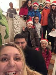What a busy day at St. Nicholas Greek School ! We started with caroling and  finished with hot chocolate, cookies and making Christmas cards. Thank you  to all our parishioners for welcoming