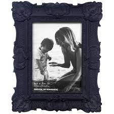 Picture frames black photo frame wood document hanger white gold a4 4x6 5x7 inch. 5x7 Black Ornate Profile Tabletop Photo Frame At Home