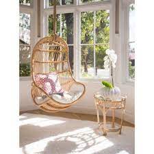 kouboo hanging rattan swing indoor accent chair swing chair for bedroom hanging swing chair hanging egg chair