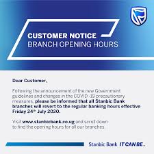 Bank is important and you received vital communication from them. Customer Notice All Stanbic Bank Stanbic Bank Uganda Facebook