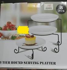 Create fancy mason jars goblets the same way. Porcelain 3 Tier Serving Tray Rectangular Dessert Stand Serving Platter Shopee Philippines
