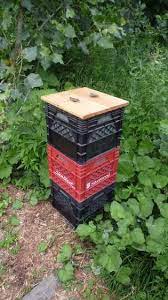 Milkcrate Composter Vertically Stacked Compost Bin Diy Diy Compost Composter