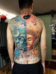 Hinh xam full tay 9. Pin By Abril On Máº·t Quyr Dragon Sleeve Tattoos Tattoos Back Piece Tattoo