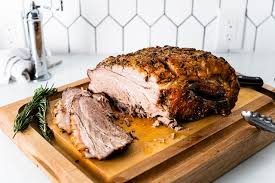 This pork roast is my mom's recipe. Roast Pork Shoulder With Garlic And Herb Crust