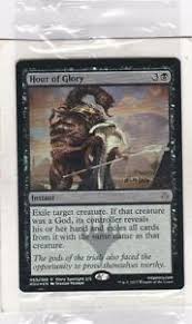 The tcgplayer price guide tool shows you the value of a card based on the most reliable pricing information available. Magic Mtg Hour Of Devastation Prerelease Foil Hour Of Glory Ebay