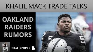 oakland raiders rumors khalil mack trade talks preseason week 1 starters updated depth chart