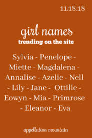 Sunday Summary On Memory And Vintage Nicknames Appellation Mountain Girl Names Character Names Baby Girl Names