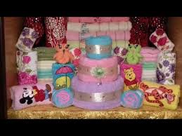 طريقه عمل تورته بالفوط عمل اشكال بالفوط سلسله رص دولاب العروسه Youtube