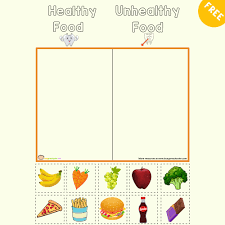 It also causes a lot of problems like obesity and high blood pressure. Healthy And Unhealthy Foods Worksheeet For Preschool And Kindergarten