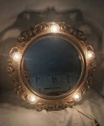 Old Hollywood Regency Vintage Lighted Vanity Mirror Metaltex Usa Makeup Mirror Mirror With Lights Mirror Led Makeup Mirror Almost every led vanity mirror will allow you to dim the strength of the light it provides, and some even have sensors so they'll light up when they sense a face in proximity.