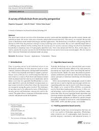 To ensure your transaction confirms consistently and reliably, pay the miners fee 0.00335 btc for this transaction at Pdf A Survey Of Blockchain From Security Perspective