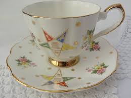 Teacup Vintage Eastern Star China Cup And Saucer Oes Coffee Etsy Tea Cups China Cups China Cups And Saucers