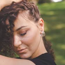 Silver Grey Small Hoop Earrings