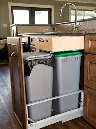 small pull out trash can