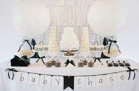 Modern Black And White Baby Shower Baby Shower Ideas 4u