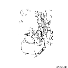 Une illustration créée par dang inspirée de la chanson pour enfants jingle bells. Coloriage Pere Noel Dans Son Traineau Dessin Noel A Imprimer