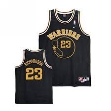 Black And Yellow Jersey Nba Warriors 23 Jason Richardson Black Throwback Stitched Nba Jersey Nba Golden State Golden State Warriors Nba Golden State Warriors