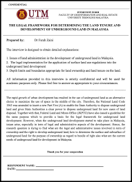 National land code act 56 of 1965 disclaimer. Legal Considerations For Urban Underground Space Development In Malaysia Sciencedirect