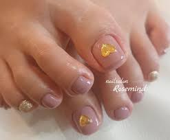 フットネイル 春フット ピンクネイル ジェル 阿南市 ネイルサロン Nail