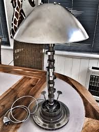 Lampe Industrielle Recyclage Pieces Mecaniques Industrial Lamp Automotive Decor Car Part Furniture