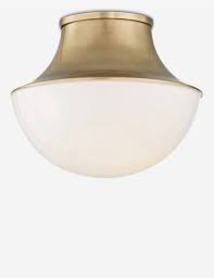 100% price match and free shipping at yliving.com. Randi Flush Mount Light Brass