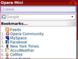 When you first boot up opera mini, you'll be greeted with the home page screen. Opera Mini 4 2 Review 2009 Pcmag Uk