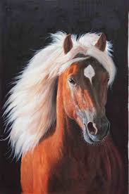 Paint Black And Brown Horse A Brown Noble Painted A Powerful Horse He Is The Gift Of Success Artbx Handiwork House Gift Wall Urban Seascape F Horse Painting Animal Art Horses