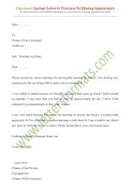Using this authorization letter, the appointed person can process, sign, collect and submit documents on your behalf. Apology Letter To Customer For Missing Appointment Sample