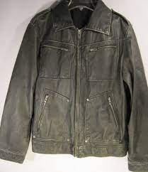 Guess Men Leather Jacket Black Size M Distressed Look Removable Hoodie Leather Jacket Men Leather Jacket Black Leather Jacket