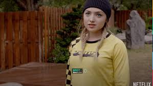 Джанни десенцо / gianni decenzo. Vans Yellow And Black Long Sleeve Crop Raglan Top Of Tory Peyton List In Cobra Kai S03 Spotern
