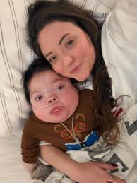 Snuggles with my pumpkin after a long day ♥️ We always love having Keith  Collins and Darla Collins at Jude's appointments with us. It takes a  village and we have the very