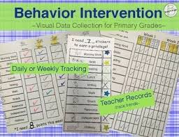 Behavior Chart Individual Intervention Tracking System
