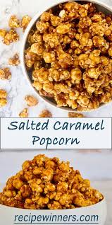 Easy Salted Caramel Popcorn Recipe Salted Caramel Popcorn Caramel Popcorn Salted Caramel