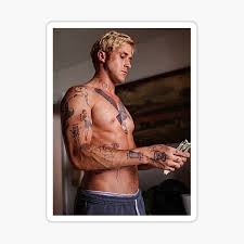 The place beyond the pines poster, luke poster, white shirt poster, sitting print, ryan gosling print, actor poster, movie print, tattoos print size 24''x32'' (61x81 cm) $34.00 $ 34. Ryan Gosling Sticker By Atmg93 Redbubble