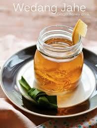 Jahe, kupas iris tipis • sereh • gula jawa • jeruk lemon • madu • air. Ginger Honey Tea Wedang Jahe Makanan Indonesia Masakan