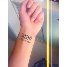 They are simple, yet bold. Wrist Barcode Tattoo With Name Novocom Top