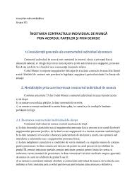 Incetarea Contractului Individual De MuncÄƒ Sevastian Alina