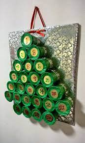 Diy Advent Calendar Made With Dixie Cups Christmas Advent Calendar Diy Advent Calendars For Kids Homemade Advent Calendars