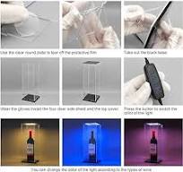 Amazon.com: DIWNELEM Acrylic Wine Bottle Display Case with ...