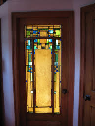 Bedroom Door Stained Glass Door Craftsman Door Craftsman Interior