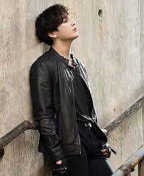 Army Zip Jungkook Leather Jacket Photoshoot Bangtan Boys