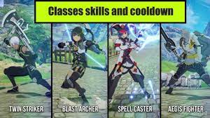 Elemental debuffs are stackable and will increase in efficiency and potency with every stack applied to the enemy. Blue Protocol Classes Skill And Cooldown Youtube