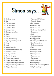 Simon Says Pdf Onedrive Preschool Songs Preschool Games Preschool Activities