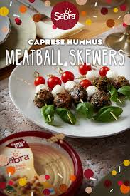 They serve to wet your guests appetite in anticipation for the thanksgiving feast. Caprese Meatball Skewers Chelsea Leblanc Nutrition Recipe Thanksgiving Appetizer Recipes Meatball Skewers Appetizer Bites