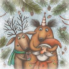 ку ку ку ку ку ку ку ку ку ку Ku Ku Liza Suhno Illyustracii Rozhdestvenskie Illyustracii Rozhdestvenskij Plakat