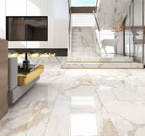 600x1200mm Apartment Light Yellow Modern Design Stone Imitation Texture  Polished Marble Glossy Ceramic Floor Tile