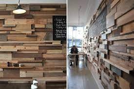 Cozy Slowpoke Espresso Cafe Lines Its Walls With Recycled Timber Offcuts Restaurant Design Cafe Interior Cafe Wall