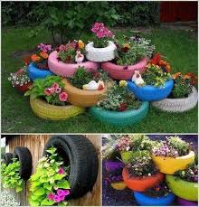 Hermosas Ideas Para El Jardin Gartenprojekte Alte Reifen Garten Grundriss