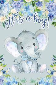Digital Printable Beautiful Its A Boy Baby Shower Sign Boy Elephant Baby Shower Sign Two Choices 4x6 Foot Digital Backdrop Baby Shower Signs Elephant Baby Shower Boy Elephant Baby Shower Theme